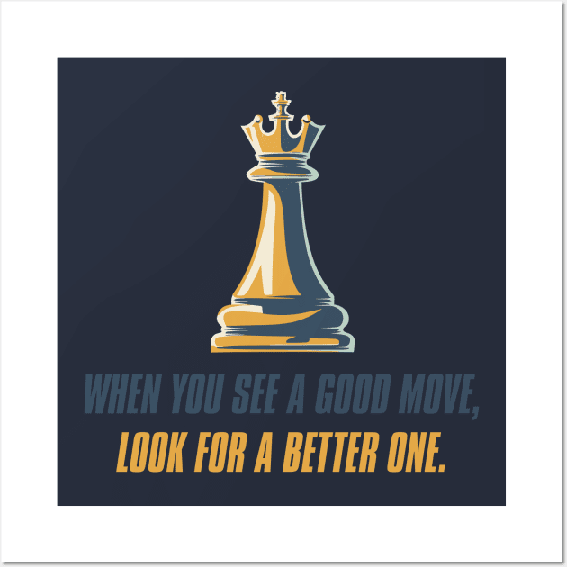 National Chess Day – October Wall Art by irfankokabi